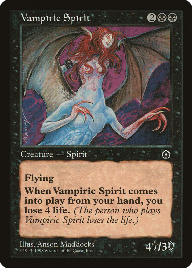 Vampiric Spirit [Portal Second Age] MTG Single Magic: The Gathering | Red Claw Gaming