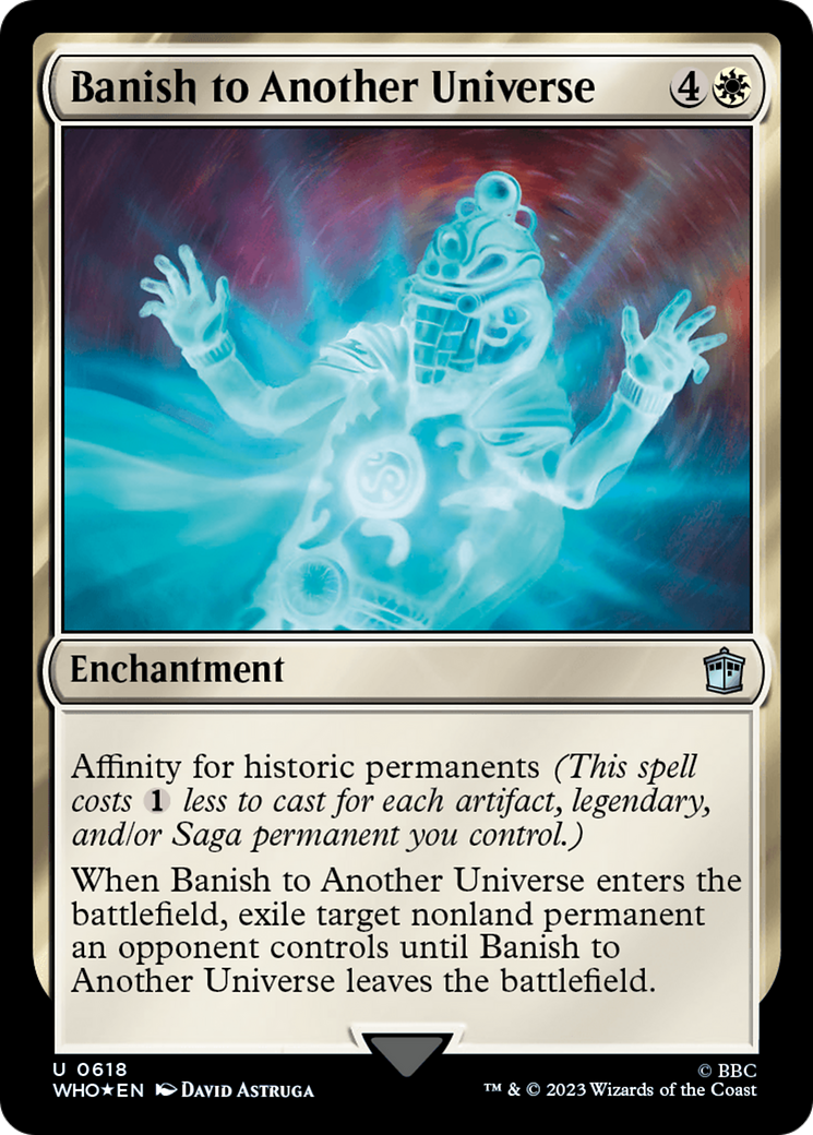 Banish to Another Universe (Surge Foil) [Doctor Who] MTG Single Magic: The Gathering | Red Claw Gaming