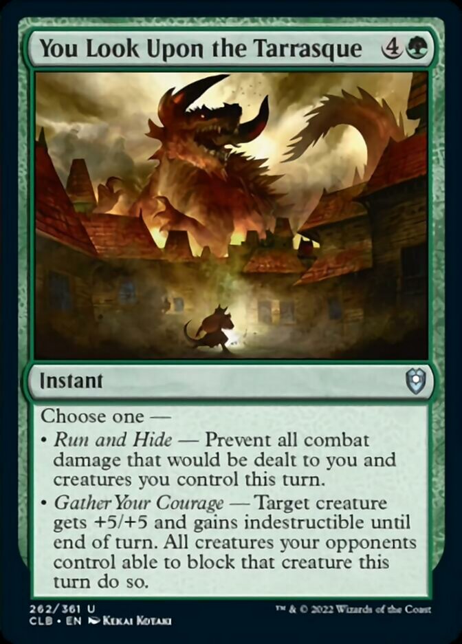 You Look Upon the Tarrasque [Commander Legends: Battle for Baldur's Gate] MTG Single Magic: The Gathering | Red Claw Gaming