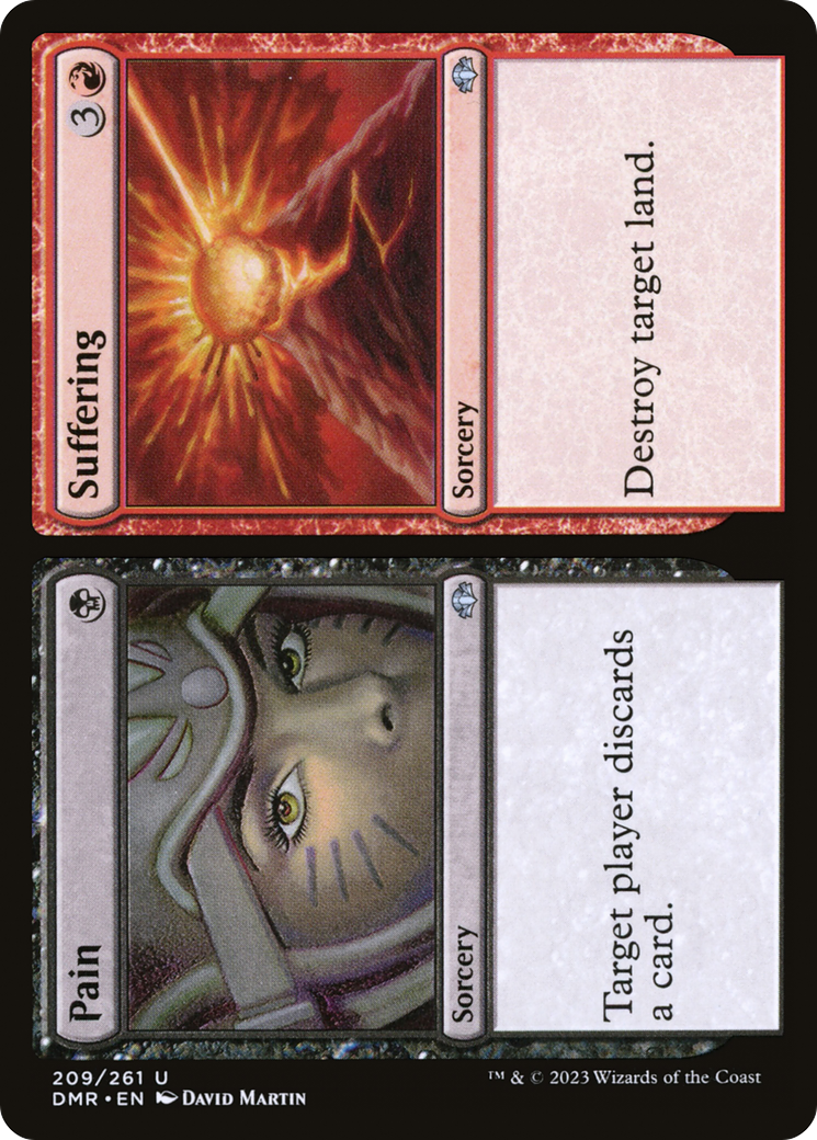 Pain // Suffering [Dominaria Remastered] MTG Single Magic: The Gathering | Red Claw Gaming