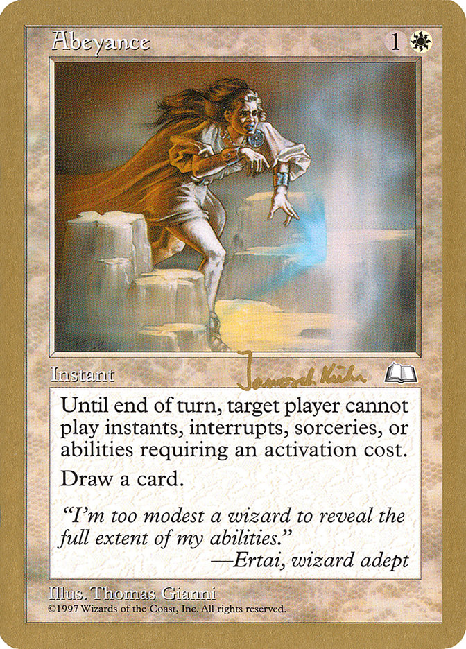 Abeyance (Janosch Kuhn) [World Championship Decks 1997] MTG Single Magic: The Gathering | Red Claw Gaming