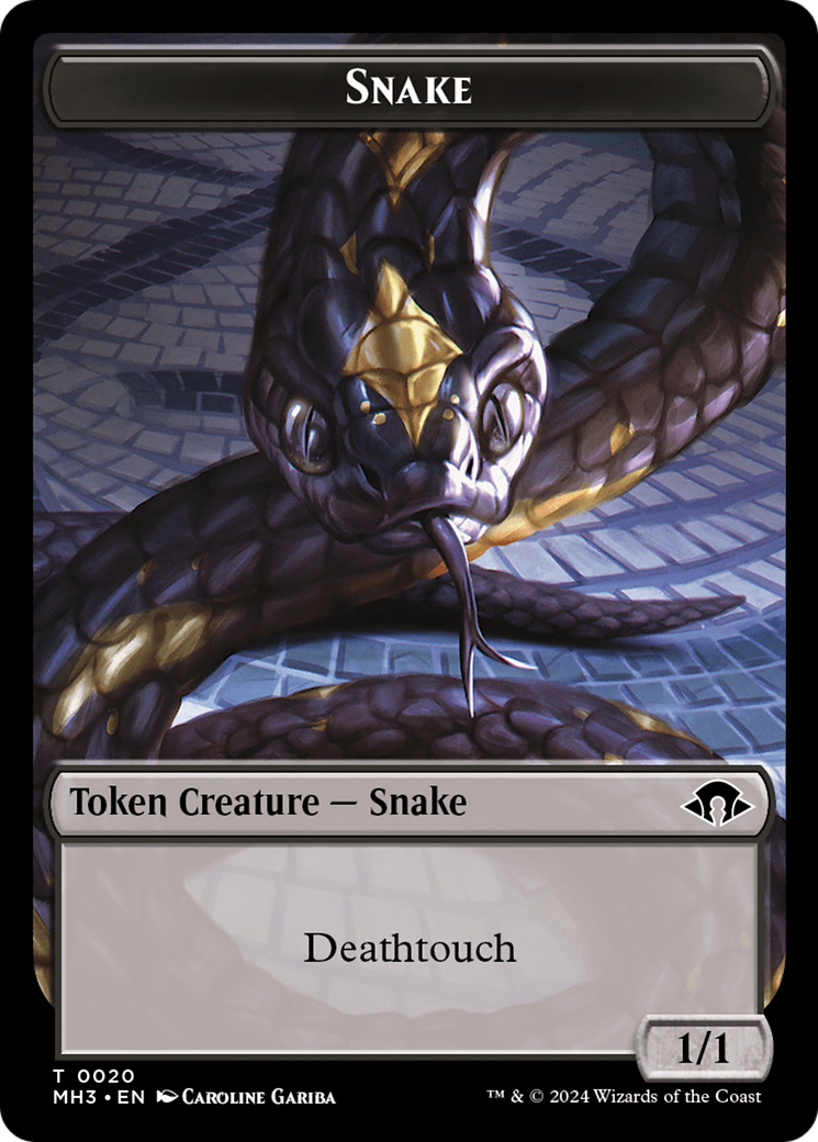 Snake Token [Modern Horizons 3 Tokens] MTG Single Magic: The Gathering | Red Claw Gaming