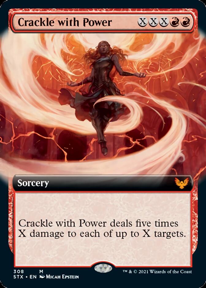 Crackle with Power (Extended Art) [Strixhaven: School of Mages] MTG Single Magic: The Gathering | Red Claw Gaming