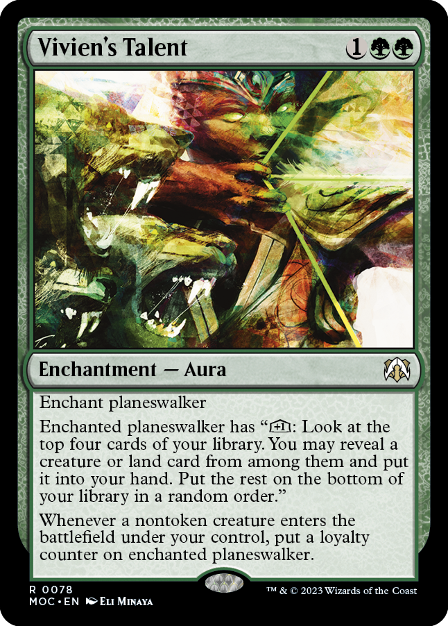 Vivien's Talent [March of the Machine Commander] MTG Single Magic: The Gathering | Red Claw Gaming