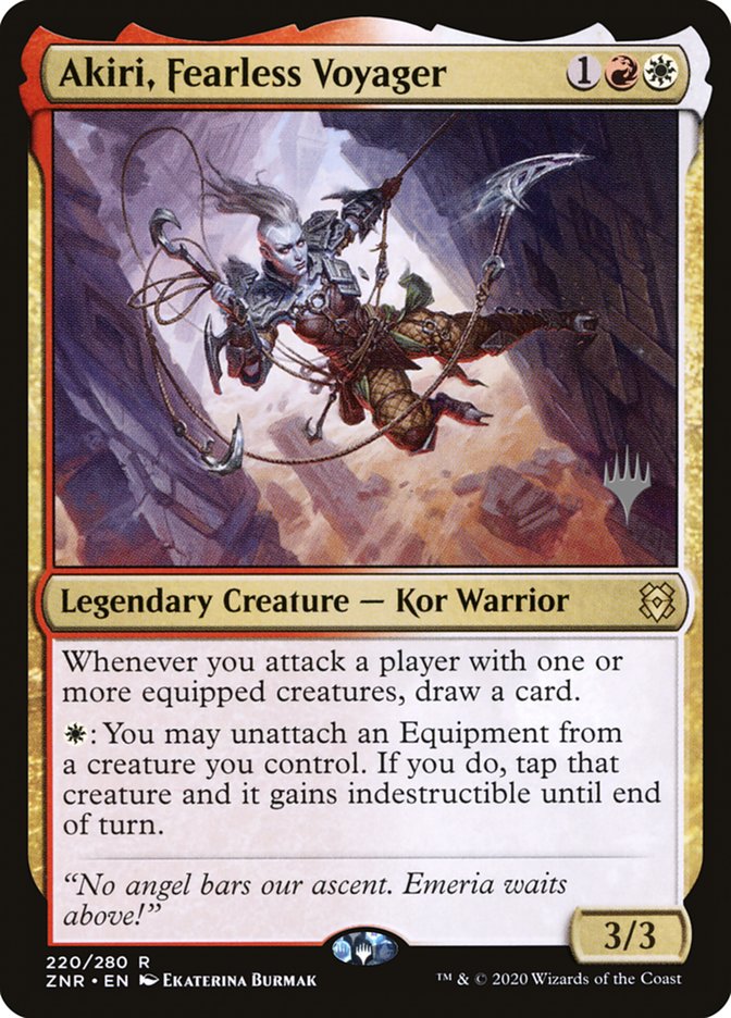 Akiri, Fearless Voyager (Promo Pack) [Zendikar Rising Promos] MTG Single Magic: The Gathering | Red Claw Gaming