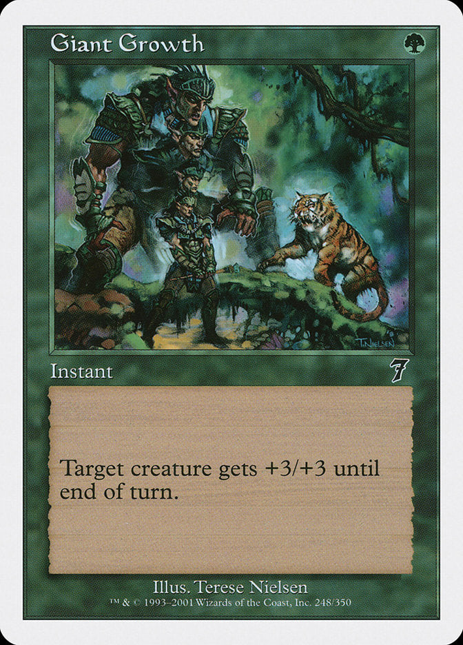 Giant Growth [Seventh Edition] MTG Single Magic: The Gathering | Red Claw Gaming
