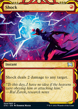 Shock (Foil Etched) [Strixhaven: Mystical Archive] MTG Single Magic: The Gathering | Red Claw Gaming