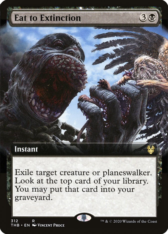 Eat to Extinction (Extended Art) [Theros Beyond Death] MTG Single Magic: The Gathering | Red Claw Gaming