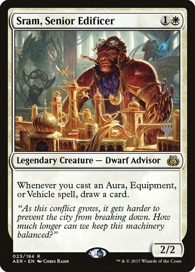 Sram, Senior Edificer [Aether Revolt Promos] MTG Single Magic: The Gathering | Red Claw Gaming
