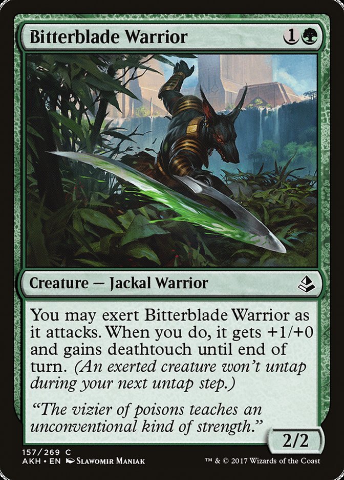 Bitterblade Warrior [Amonkhet] MTG Single Magic: The Gathering | Red Claw Gaming