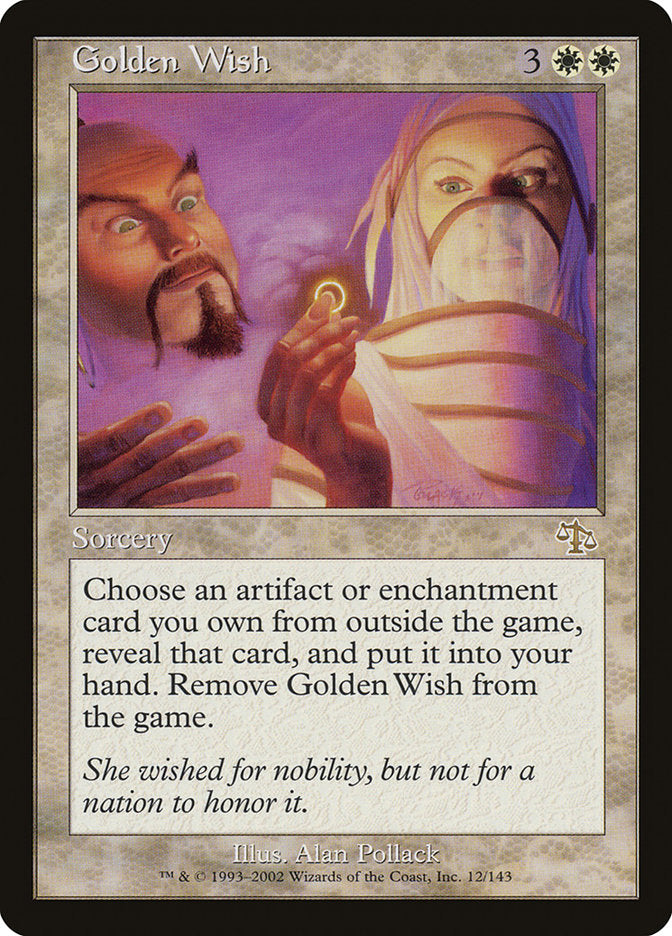 Golden Wish [Judgment] MTG Single Magic: The Gathering | Red Claw Gaming
