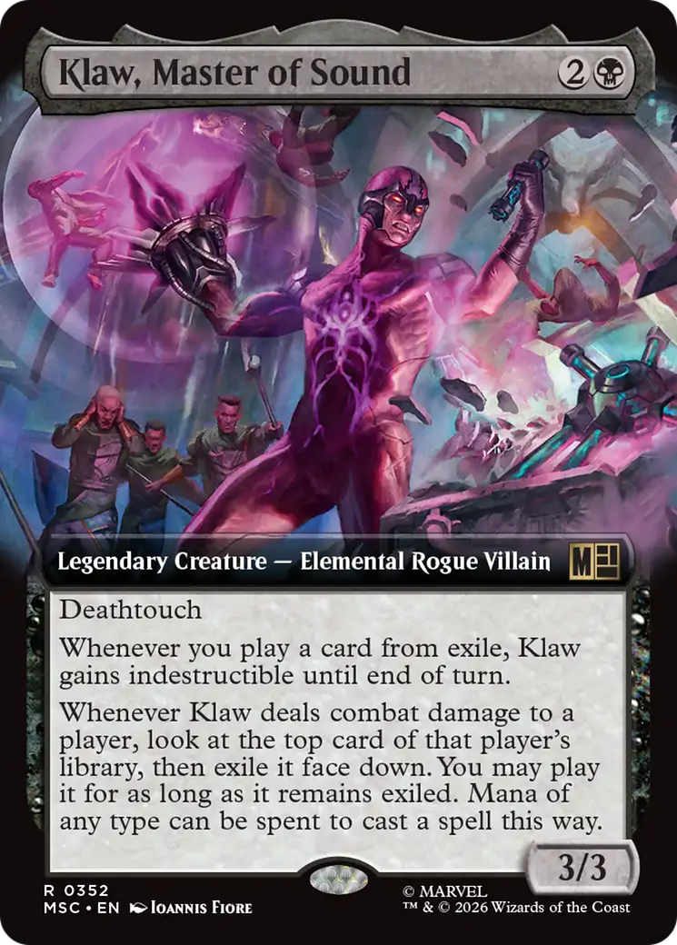 Klaw, Master of Sound (Extended Art) [Marvel Super Heroes Commander] | Red Claw Gaming