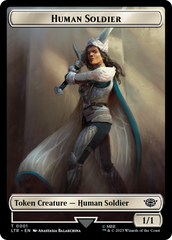 Food (10) // Human Soldier (01) Double-Sided Token [The Lord of the Rings: Tales of Middle-Earth Tokens] MTG Single Magic: The Gathering | Red Claw Gaming