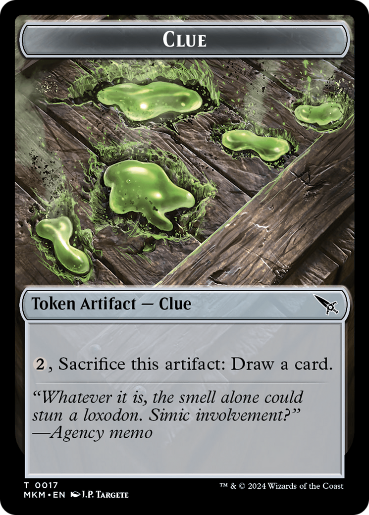 Clue (0017) // A 0044 Double-Sided Token [Murders at Karlov Manor Tokens] MTG Single Magic: The Gathering    | Red Claw Gaming
