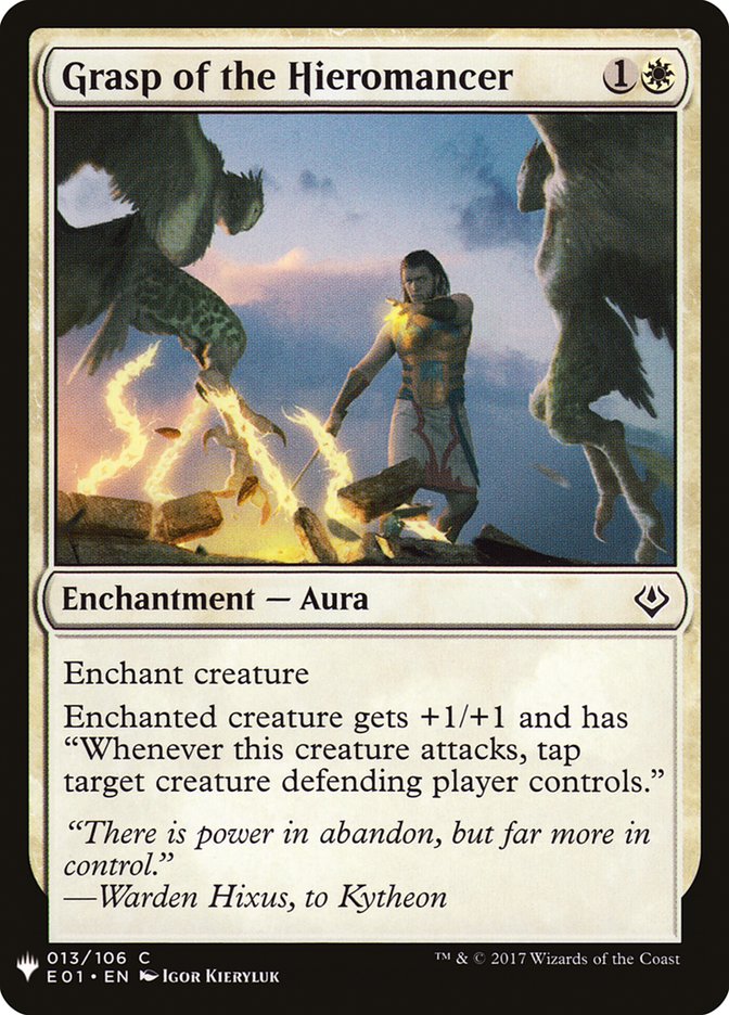 Grasp of the Hieromancer [Mystery Booster] MTG Single Magic: The Gathering | Red Claw Gaming