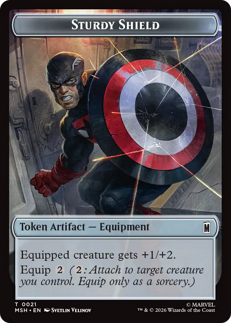 The Tiger God // Sturdy Shield Double-Sided Token [Marvel Super Heroes Tokens] | Red Claw Gaming
