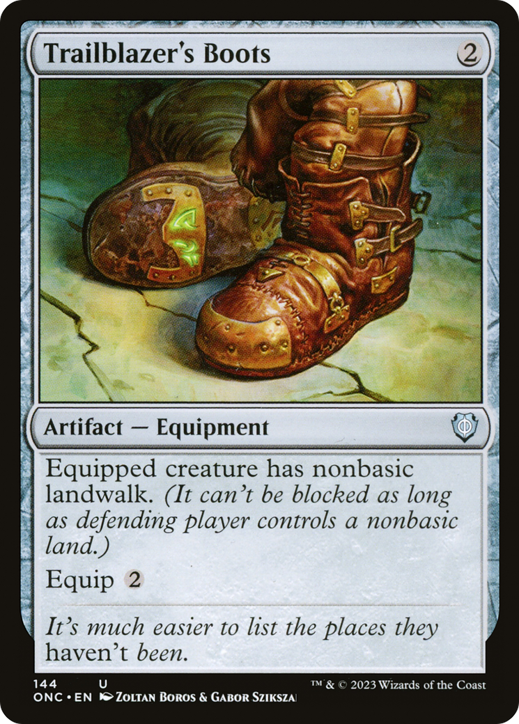 Trailblazer's Boots [Phyrexia: All Will Be One Commander] MTG Single Magic: The Gathering | Red Claw Gaming