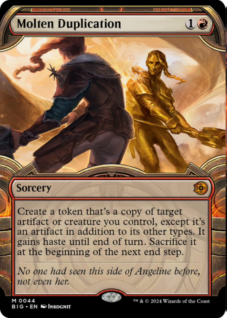 Molten Duplication (Showcase) [Outlaws of Thunder Junction: The Big Score] MTG Single Magic: The Gathering    | Red Claw Gaming