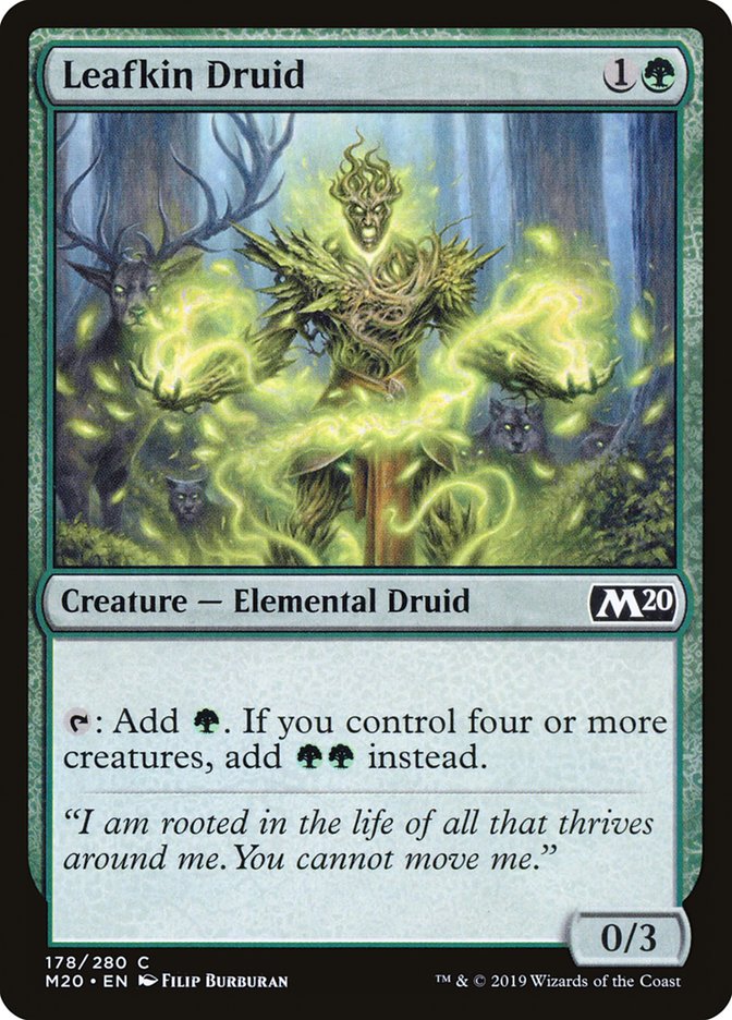 Leafkin Druid [Core Set 2020] MTG Single Magic: The Gathering | Red Claw Gaming