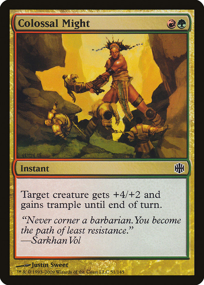 Colossal Might [Alara Reborn] MTG Single Magic: The Gathering | Red Claw Gaming