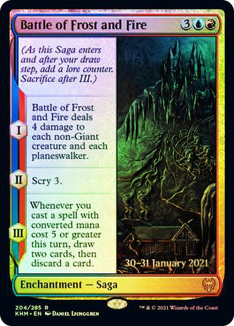 Battle of Frost and Fire [Kaldheim Prerelease Promos] MTG Single Magic: The Gathering | Red Claw Gaming