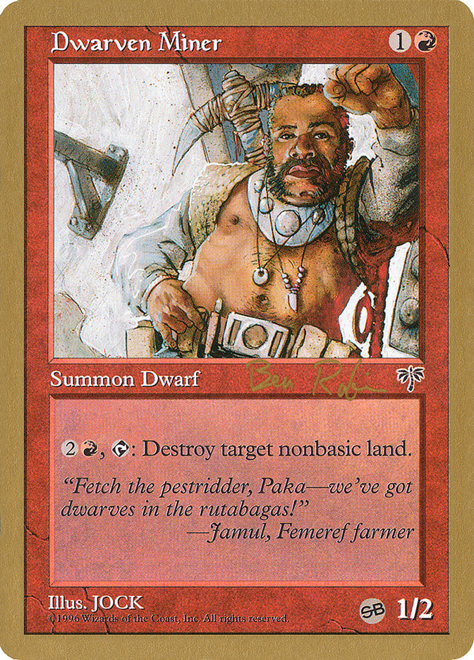 Dwarven Miner (Ben Rubin) (SB) [World Championship Decks 1998] MTG Single Magic: The Gathering | Red Claw Gaming