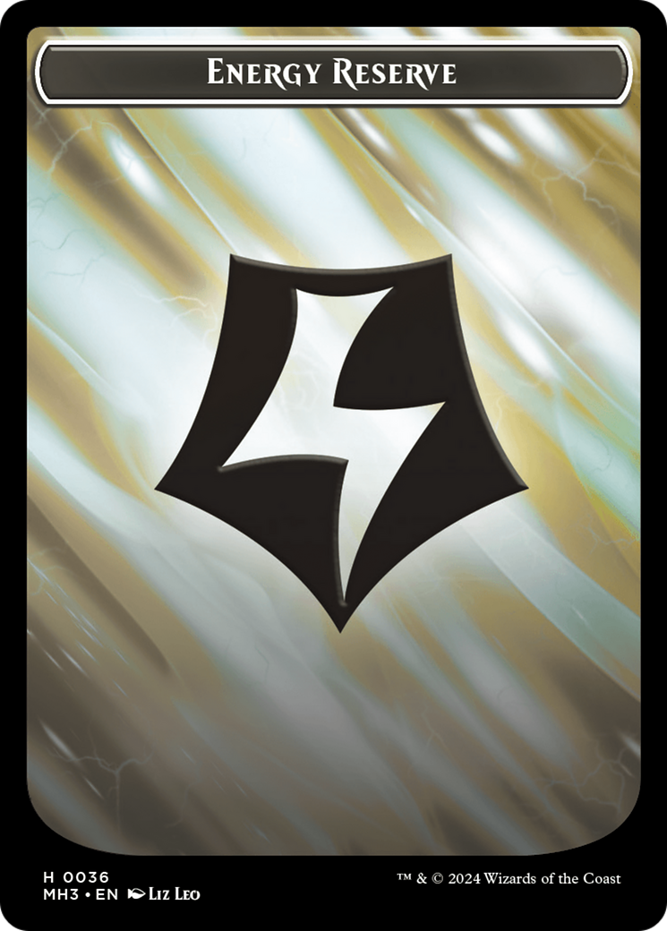 Fanatic of Rhonas // Energy Reserve Double-Sided Token [Modern Horizons 3 Tokens] MTG Single Magic: The Gathering | Red Claw Gaming