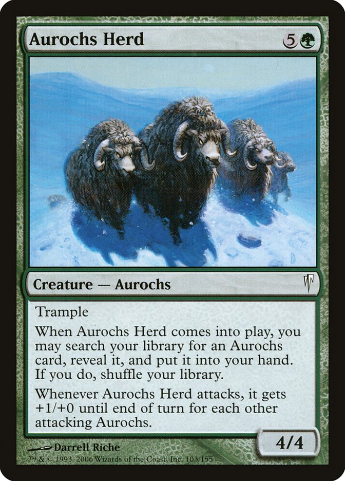 Aurochs Herd [Coldsnap] MTG Single Magic: The Gathering | Red Claw Gaming