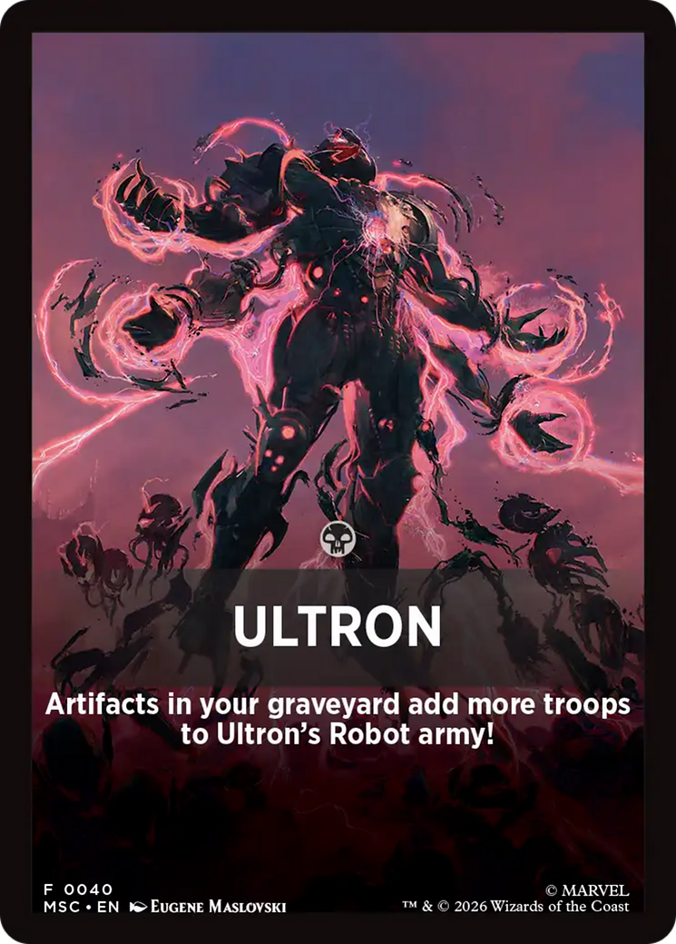 Ultron Theme Card [Marvel Super Heroes Commander] | Red Claw Gaming