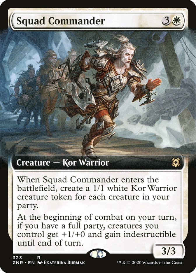 Squad Commander (Extended Art) [Zendikar Rising] MTG Single Magic: The Gathering | Red Claw Gaming