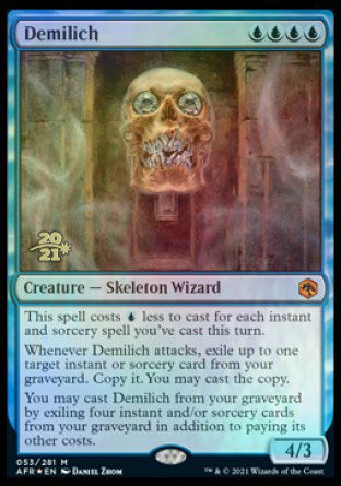Demilich [Dungeons & Dragons: Adventures in the Forgotten Realms Prerelease Promos] MTG Single Magic: The Gathering | Red Claw Gaming