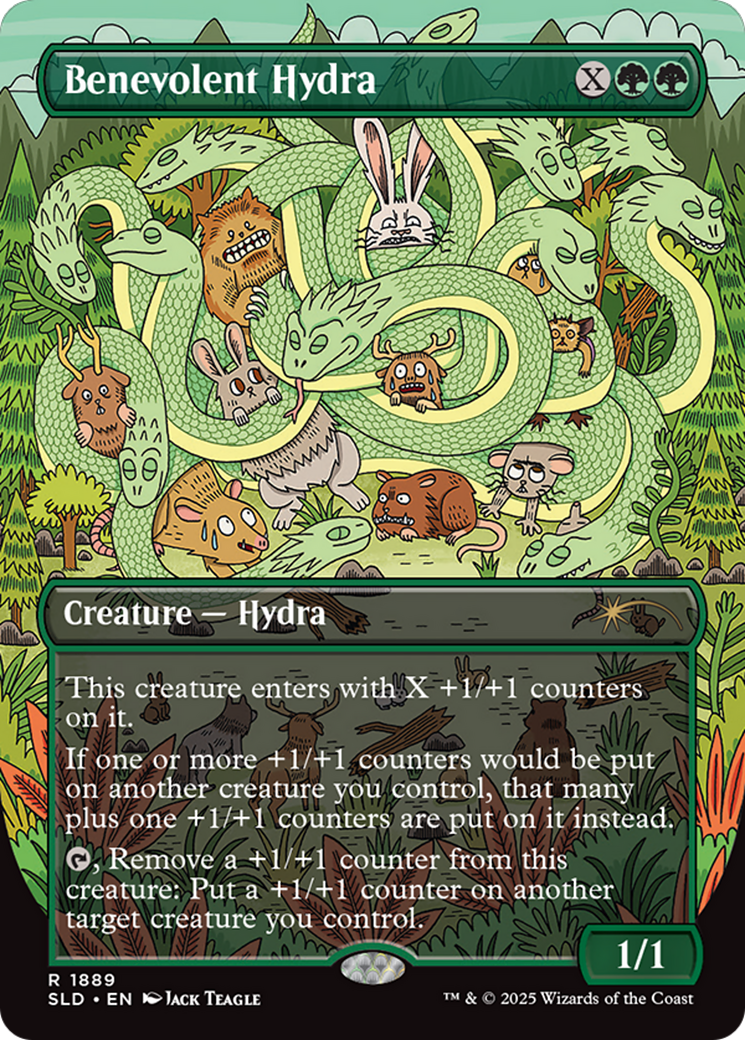 Benevolent Hydra (Rainbow Foil) [Secret Lair Drop Series] MTG Single Magic: The Gathering | Red Claw Gaming