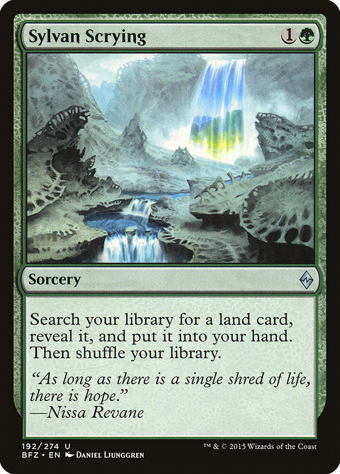 Sylvan Scrying [Battle for Zendikar] MTG Single Magic: The Gathering | Red Claw Gaming