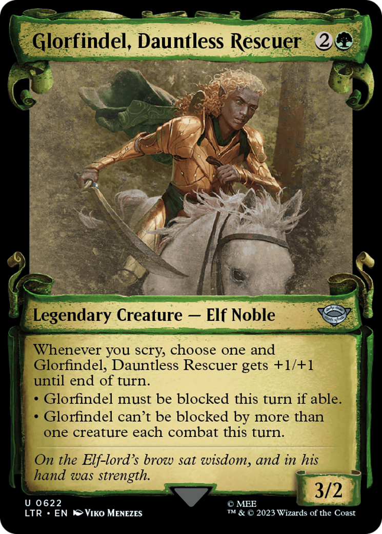 Glorfindel, Dauntless Rescuer [The Lord of the Rings: Tales of Middle-Earth Showcase Scrolls] MTG Single Magic: The Gathering | Red Claw Gaming