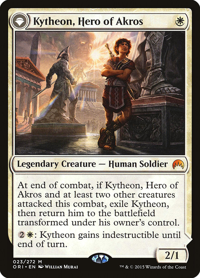 Kytheon, Hero of Akros // Gideon, Battle-Forged [Magic Origins] MTG Single Magic: The Gathering | Red Claw Gaming