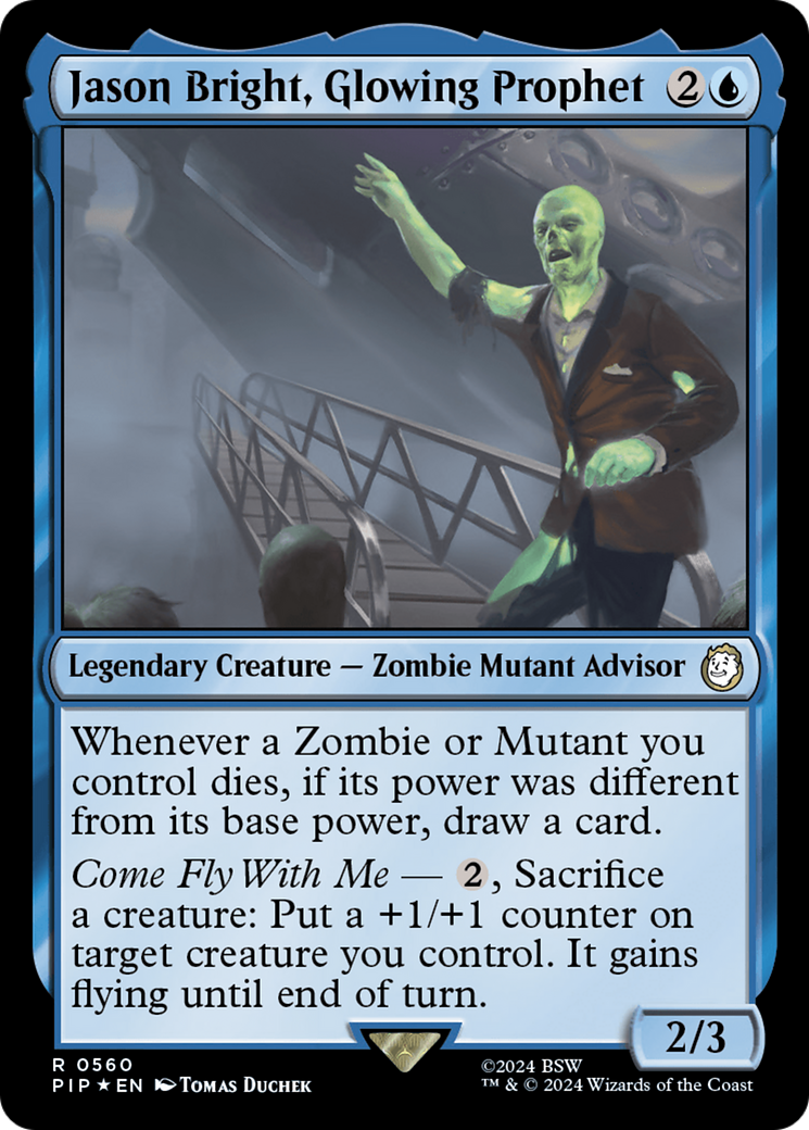 Jason Bright, Glowing Prophet (Surge Foil) [Fallout] MTG Single Magic: The Gathering    | Red Claw Gaming