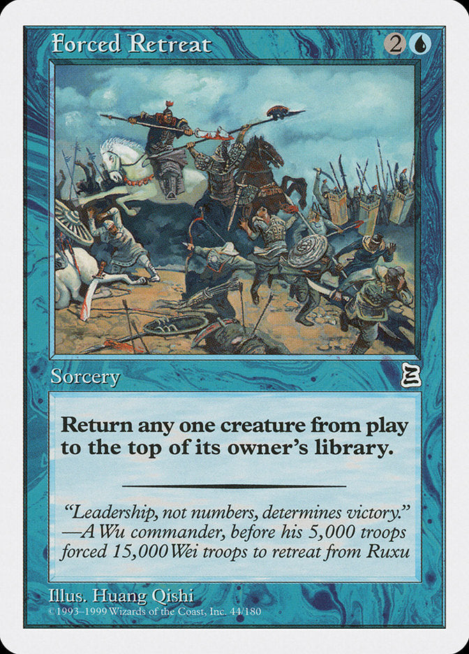 Forced Retreat [Portal Three Kingdoms] MTG Single Magic: The Gathering | Red Claw Gaming
