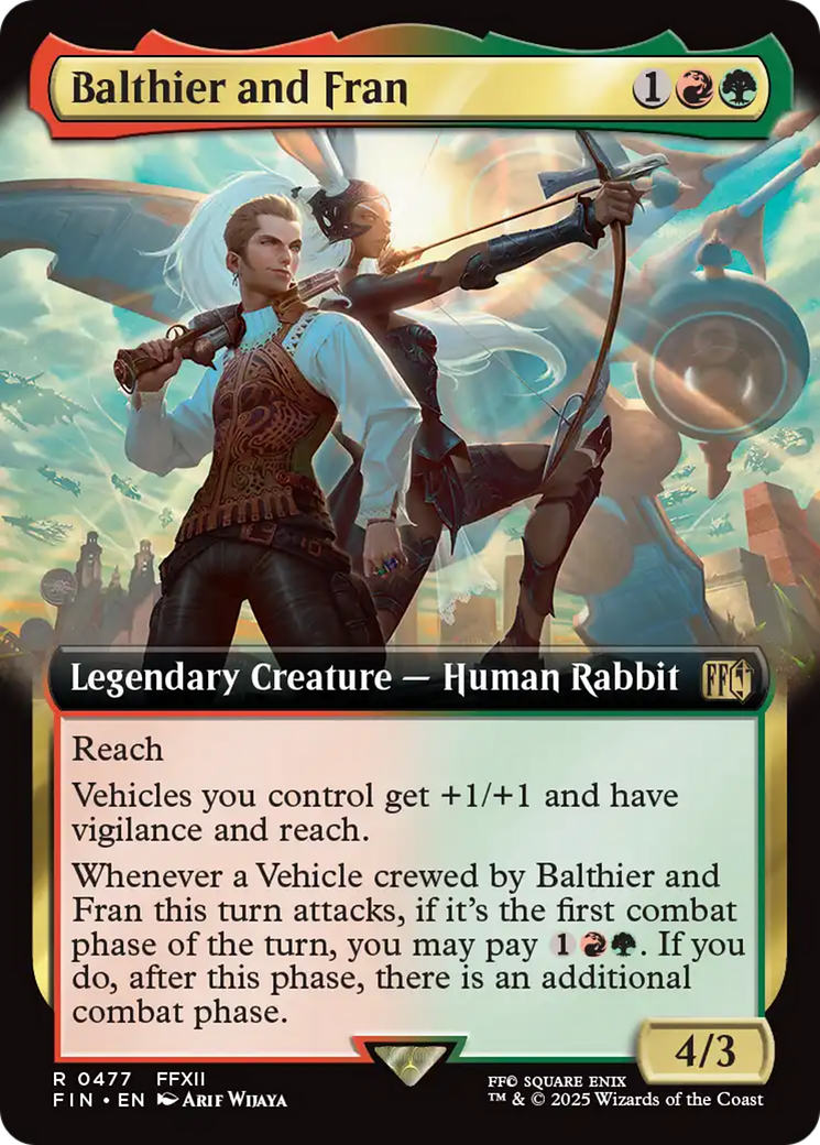 Balthier and Fran (Extended Art) [FINAL FANTASY] MTG Single Magic: The Gathering | Red Claw Gaming