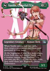 Vanille, Cheerful l'Cie // Ragnarok, Divine Deliverance (Borderless) (Surge Foil) [FINAL FANTASY] MTG Single Magic: The Gathering | Red Claw Gaming