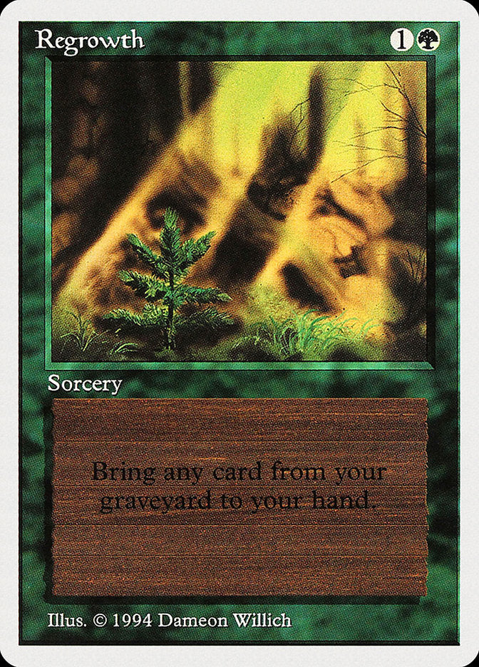 Regrowth [Summer Magic / Edgar] MTG Single Magic: The Gathering | Red Claw Gaming