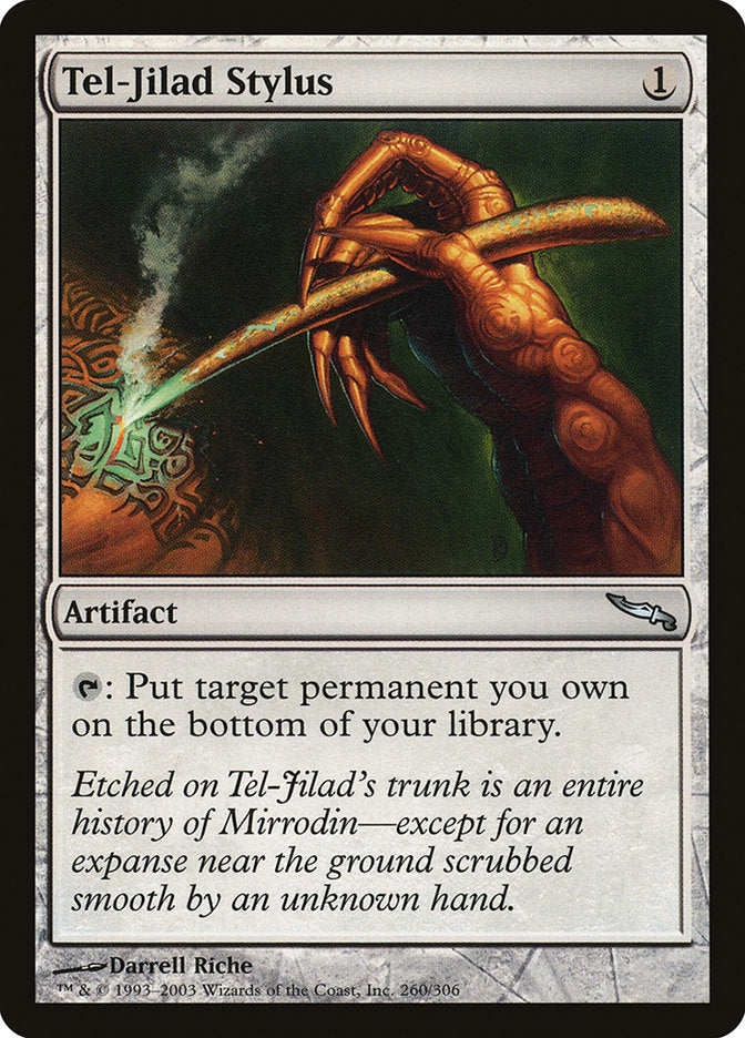 Tel-Jilad Stylus [Mirrodin] MTG Single Magic: The Gathering | Red Claw Gaming