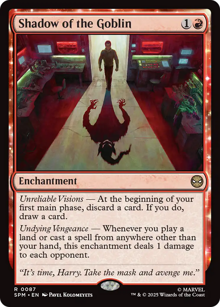 Shadow of the Goblin [Marvel's Spider-Man] MTG Single Magic: The Gathering | Red Claw Gaming