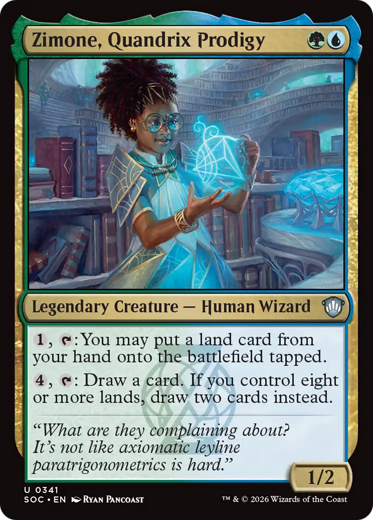 Zimone, Quandrix Prodigy [Secrets of Strixhaven Commander] MTG Single Magic: The Gathering | Red Claw Gaming