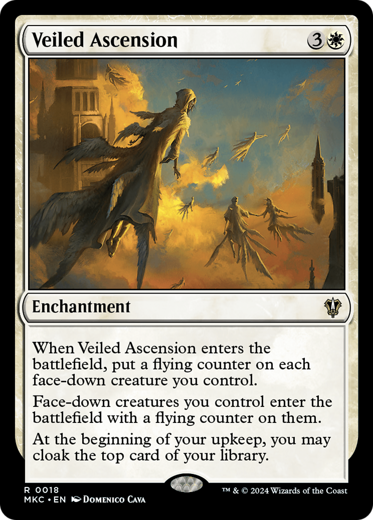 Veiled Ascension [Murders at Karlov Manor Commander] MTG Single Magic: The Gathering    | Red Claw Gaming