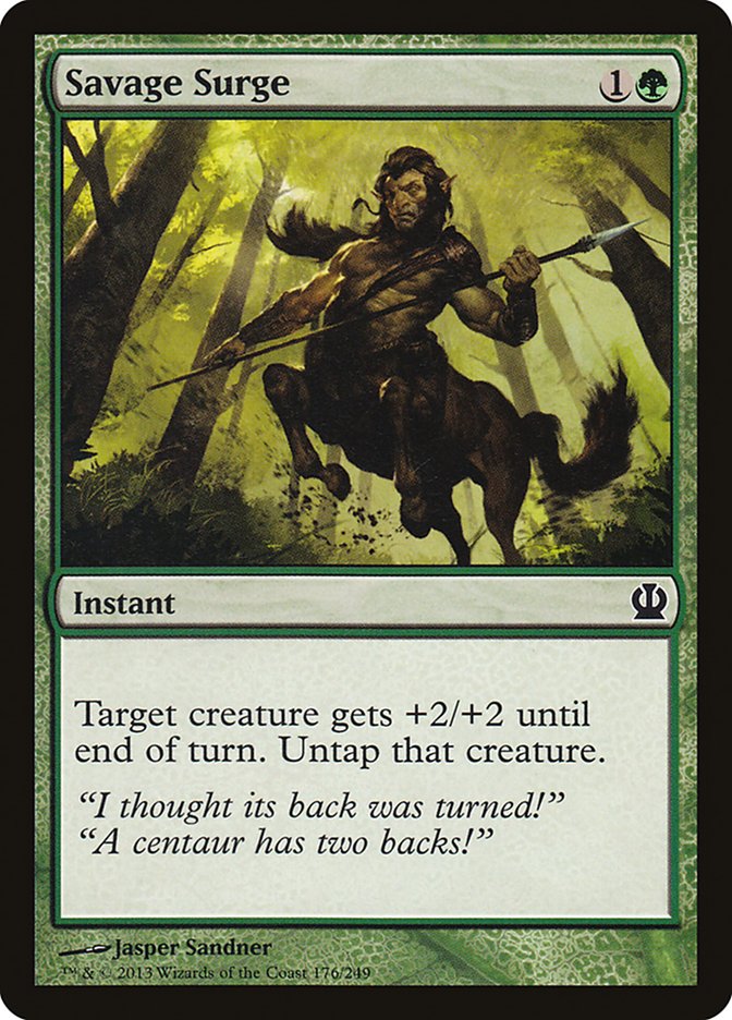 Savage Surge [Theros] MTG Single Magic: The Gathering | Red Claw Gaming
