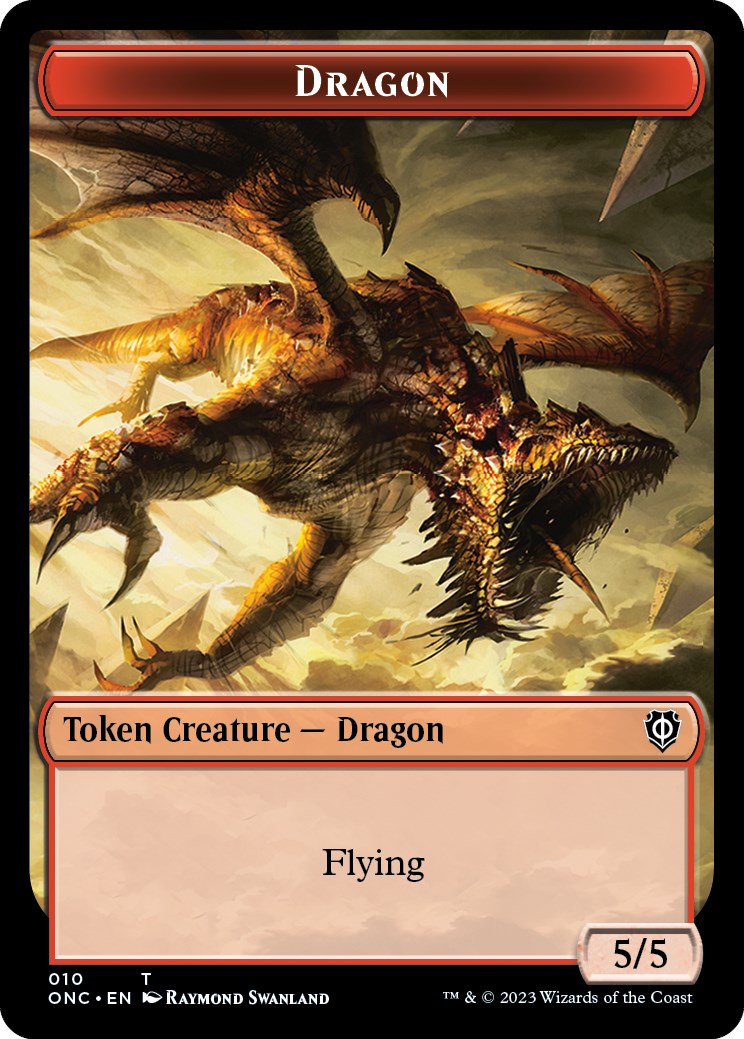 Kobolds of Kher Keep // Dragon Double-Sided Token [Phyrexia: All Will Be One Commander Tokens] MTG Single Magic: The Gathering | Red Claw Gaming