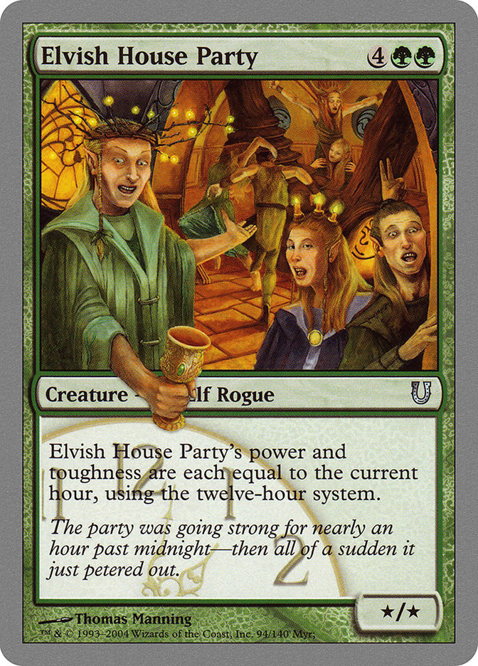 Elvish House Party [Unhinged] MTG Single Magic: The Gathering | Red Claw Gaming