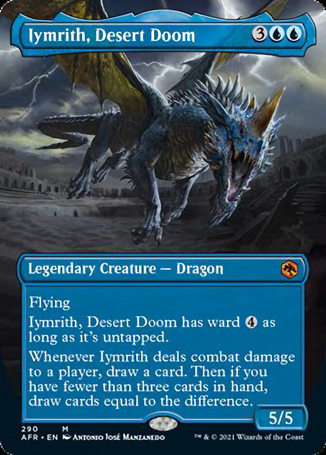 Iymrith, Desert Doom (Borderless Alternate Art) [Dungeons & Dragons: Adventures in the Forgotten Realms] MTG Single Magic: The Gathering | Red Claw Gaming