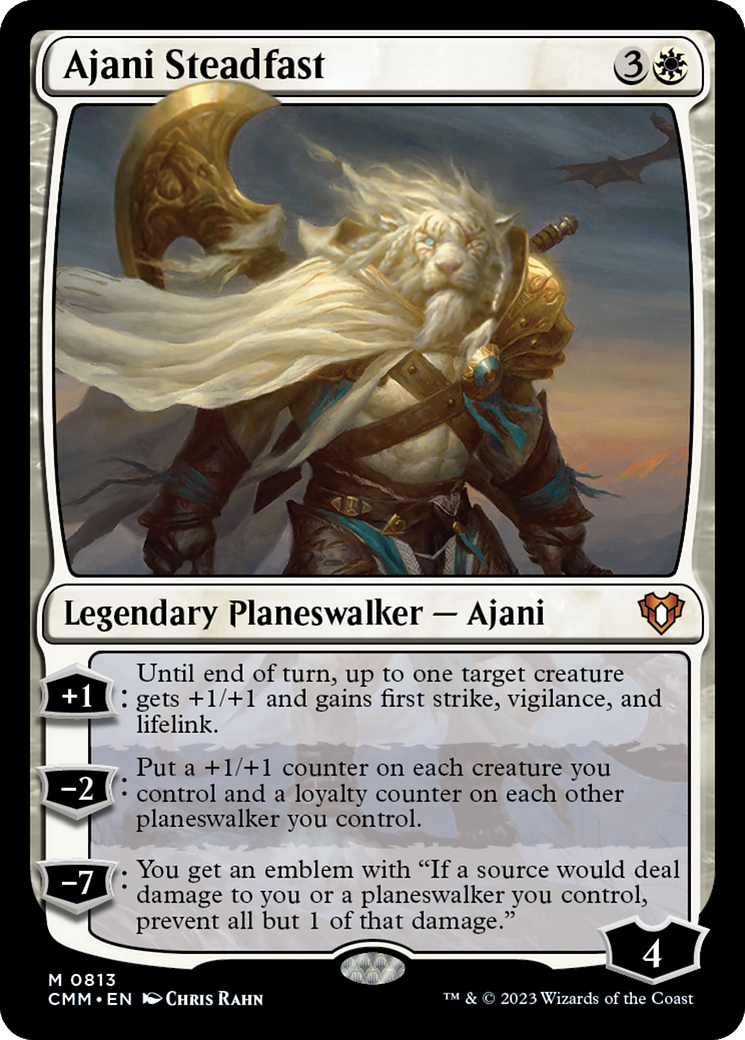 Ajani Steadfast [Commander Masters] MTG Single Magic: The Gathering | Red Claw Gaming