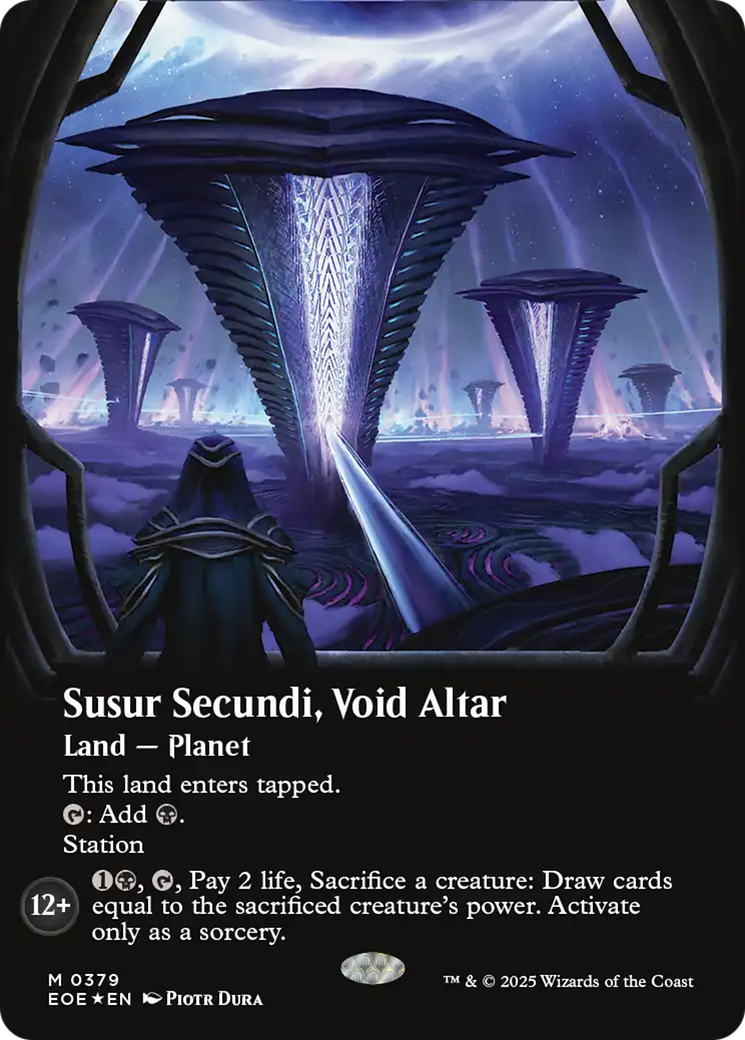 Susur Secundi, Void Altar (Borderless) (Galaxy Foil) [Edge of Eternities] MTG Single Magic: The Gathering | Red Claw Gaming